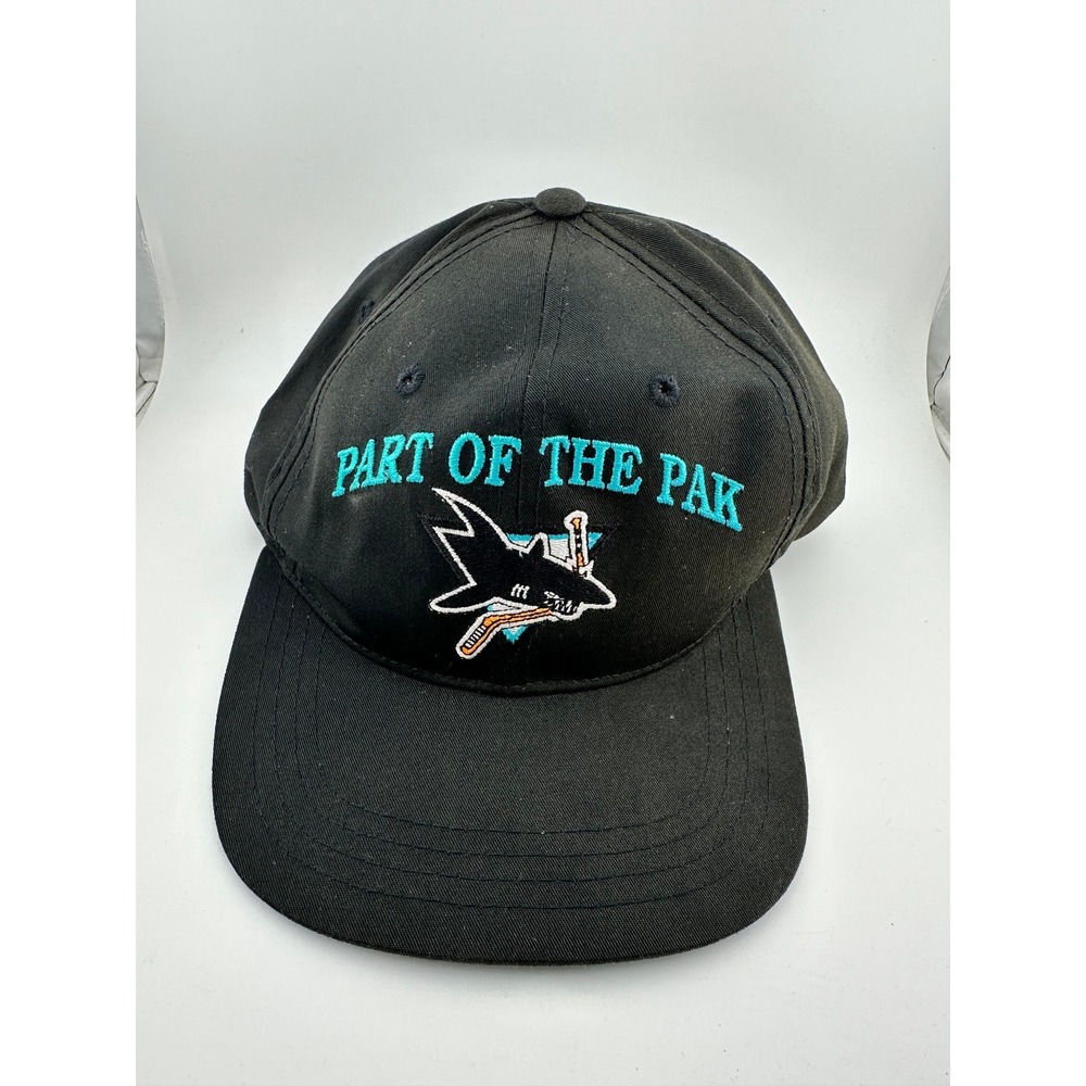 Vintage San Jose Sharks Snapback Hat DADA Sample Part Of The Pak Rare‎ Cap NOS